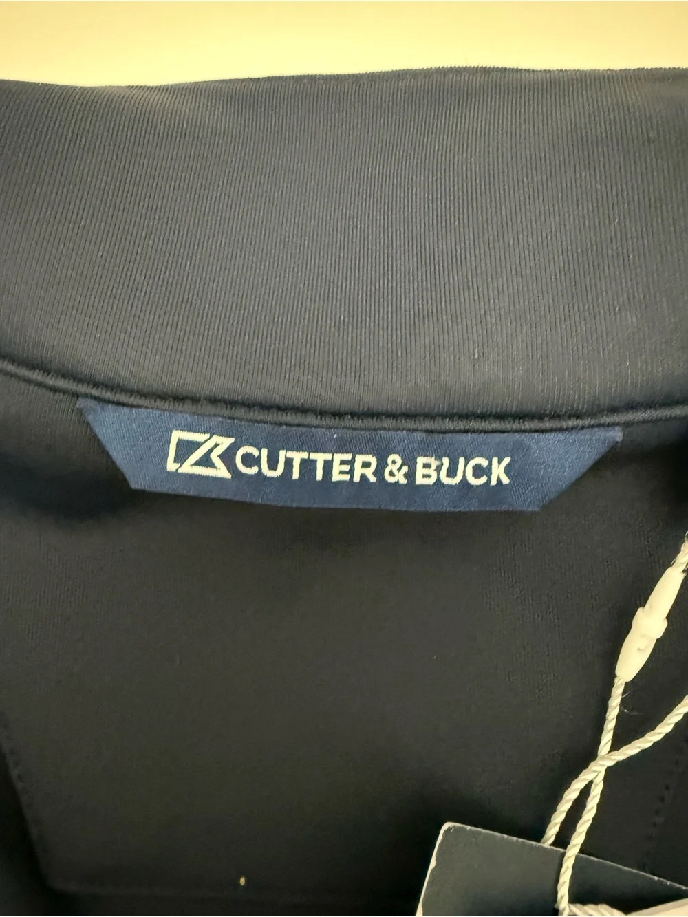 Cutter & Buck Navy Quarter-Zip Pullover with New York Yankees Embroidered Patch